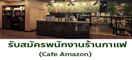 รับสมัครพนักงานประจำร้านกาแฟ Cafe Amazon
