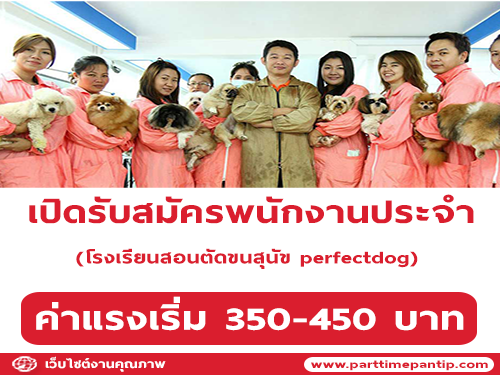 รับสมัครพนักงานอาบน้ำสุนัข ดูแลหน้าร้าน