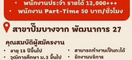 Burger King รับสมัครพนักงาน (5 ตำแหน่ง)