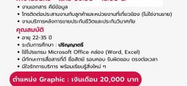 รับสมัครพนักงาน (บริษัท เฌอ แอดไวซ์เซอรี จำกัด)