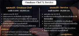 รับสมัครพนักงานร้านอาหาร Kinroll