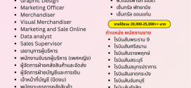 รับสมัครพนักงานประจำ แบรนด์เสื้อผ้า PLAYBOY