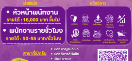 รับสมัครพนักงานร้านอาหาร Taco Bell Thailand