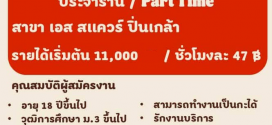 รับสมัครพนักงานร้าน Burger King สาขา เอส สแควร์ ปิ่นเกล้า 