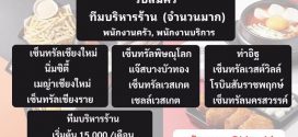 รับสมัครพนักงานร้านไก่ทอดเกาหลี Bonchon