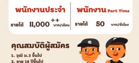 รับสมัครพนักงานร้าน Burger King (ประจำ / พาร์ทไทม์) สาขา ปั๊มบางจากวังน้อย