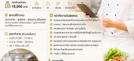 รับสมัครพนักงานร้านอาหาร House of clean food