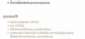 รับสมัครพนักงานขายเสื้อผ้า ร้าน MOODACTIV