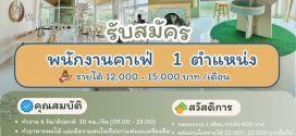 รับสมัครพนักงานดูแลร้าน Little Forest Pet Café