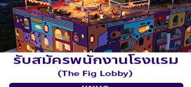รับสมัครพนักงานโรงแรม The Fig Lobby