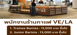 รับสมัครพนักงานร้านกาแฟ VE/LA