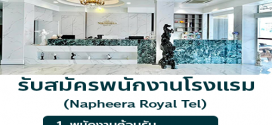 รับสมัครพนักงานโรงแรม Napheera Royal Tel