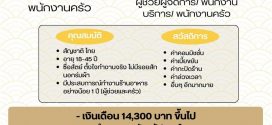 รับสมัครพนักงานร้านอาหารญี่ปุ่น ริงเกอร์ฮัท