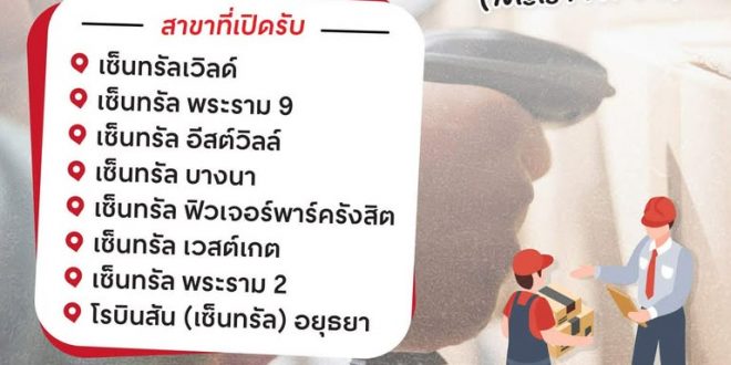 Central รับสมัครพนักงานรับ-ส่งสินค้า (GR)