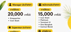 รับสมัครพนักงานประจำร้าน Yenlyyours