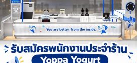 รับสมัครพนักงานประจำร้าน Yoppa yogurt